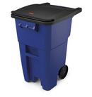 Rubbermaid Blue 50 gal Rollout Container with Lid 