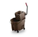 Rubbermaid Brown Combo Side Press Bucket 