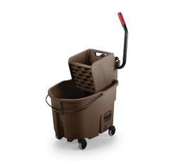 Combo Side Press Bucket in Brown