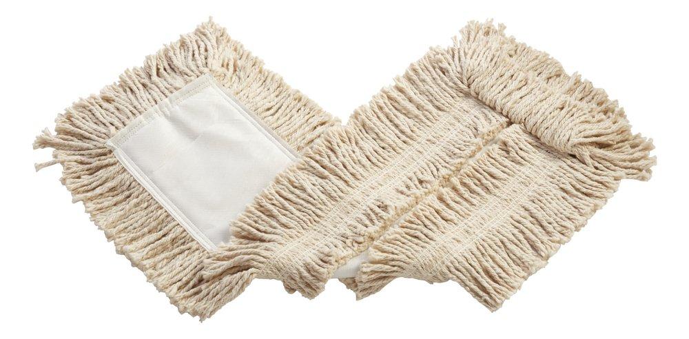 Rubbermaid White 5 in. Cotton Disposable Cut End Dust Mop in White 