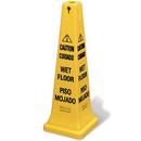Caution Wet Floor Safety Cone in Yellow