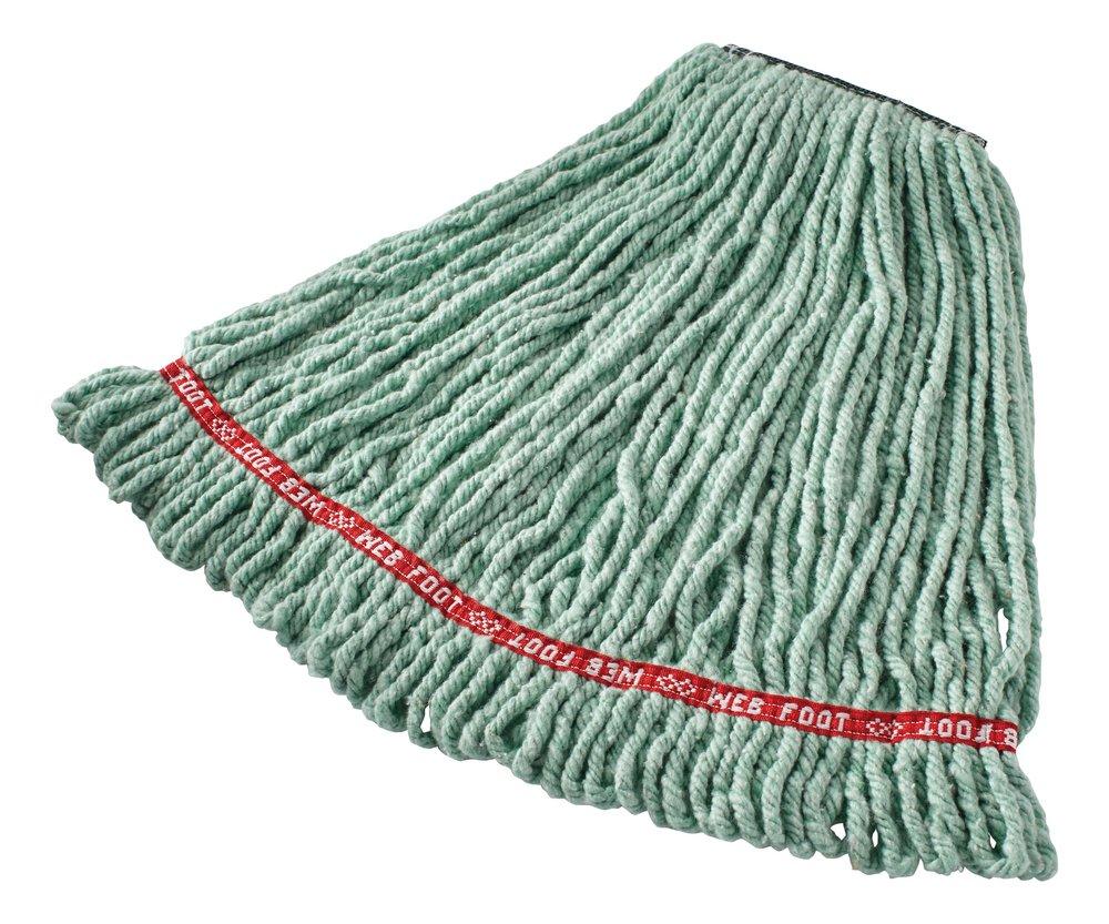 Rubbermaid Green 1 in. Cotton and Synthetic Yarn Blend Wet Mop 
