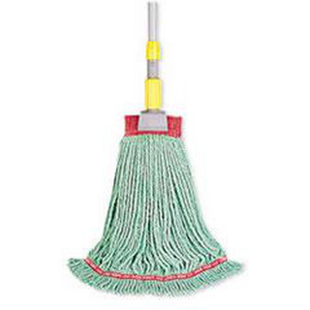 Rubbermaid Green 1 in. Cotton and Synthetic Yarn Blend Wet Mop 