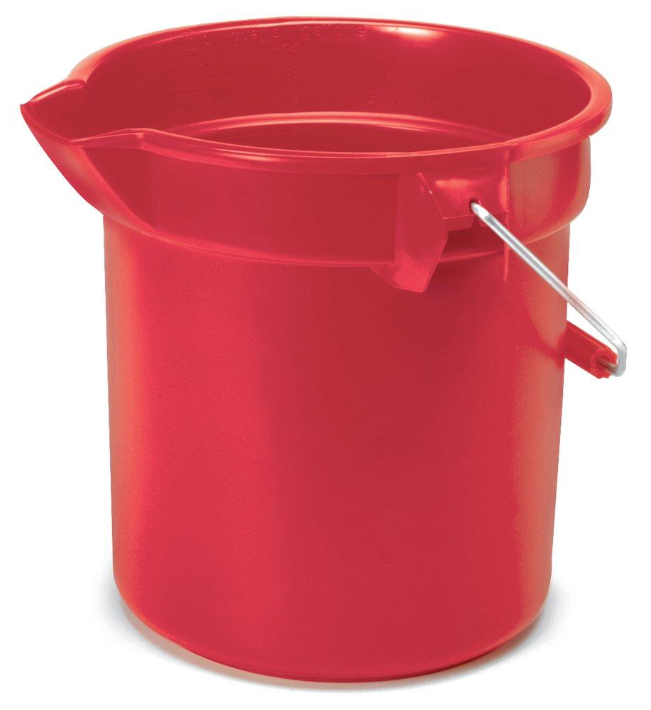 Rubbermaid Red Round Bucket 