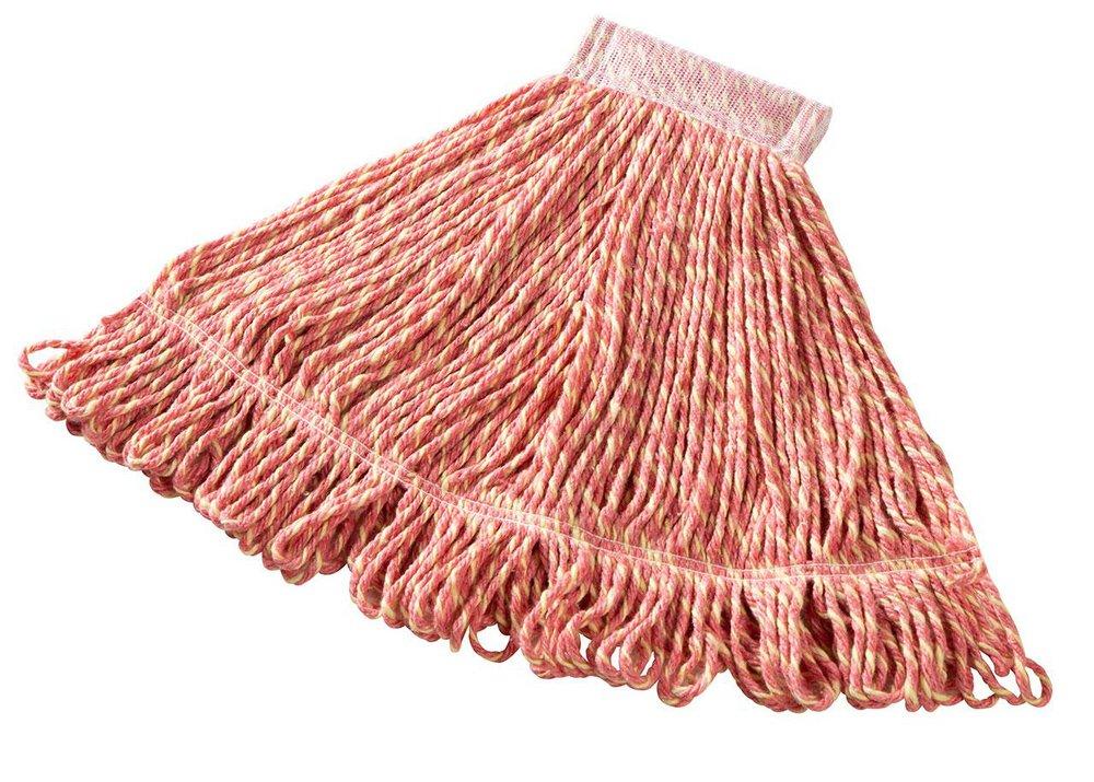 Rubbermaid Red 5 x 5 in. Cotton and Synthetic Yarn Blend Wet Mop 