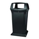 19-1/2 in. 65 gal Resin Container with Opening in Black