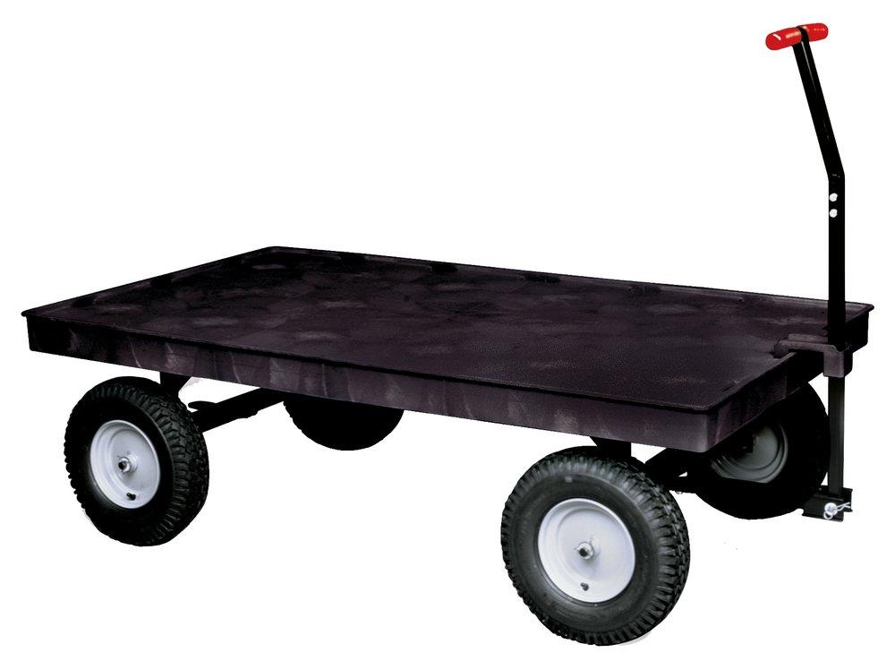 Rubbermaid Black Heavy Duty Platform Wagon 