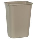 10-1/4 gal Waste Basket Large Rectangular Trash Can in Beige