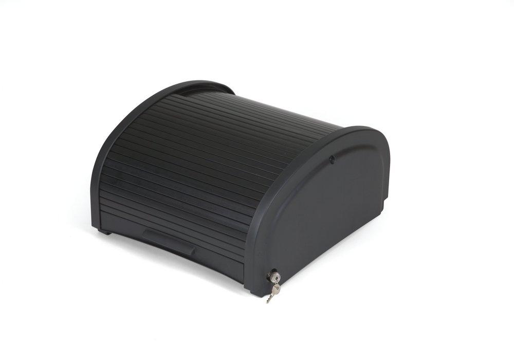 Rubbermaid Black 19 x 9-1/2 x 17 in. Plastic Executive Locking Security Hood 