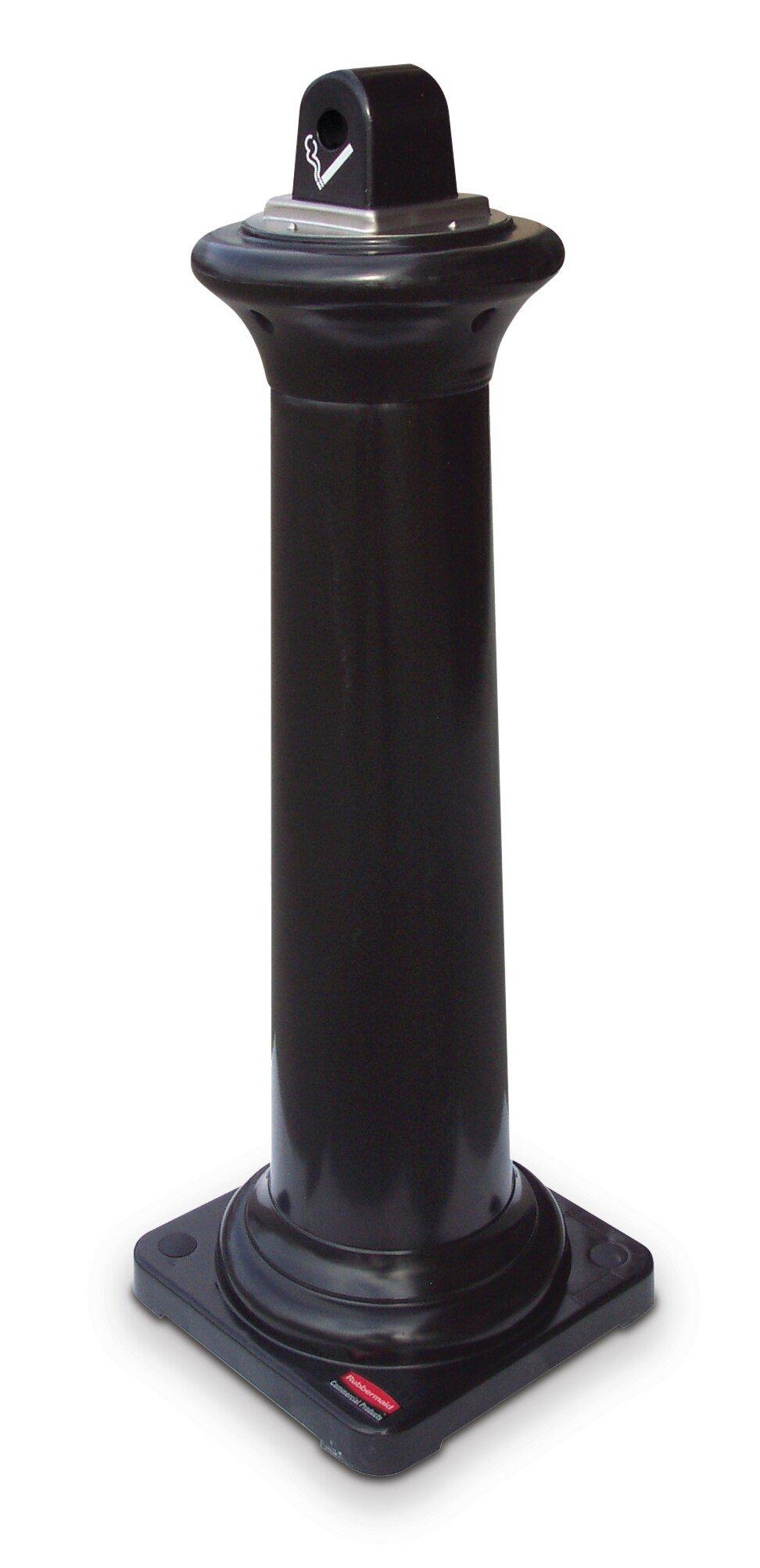 Rubbermaid Black Tuscan Receptacle 