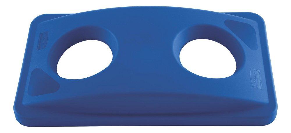 Rubbermaid Blue 2-4/5 x 20-2/5 x 11-3/10 in. Bottle and Can Recycling Top 