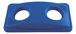 2-4/5 x 20-2/5 x 11-3/10 in. Bottle and Can Recycling Top in Blue