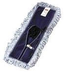 Rubbermaid White 18 x 5 in. Looped Fringe Finish Mop with Blue Stripes 