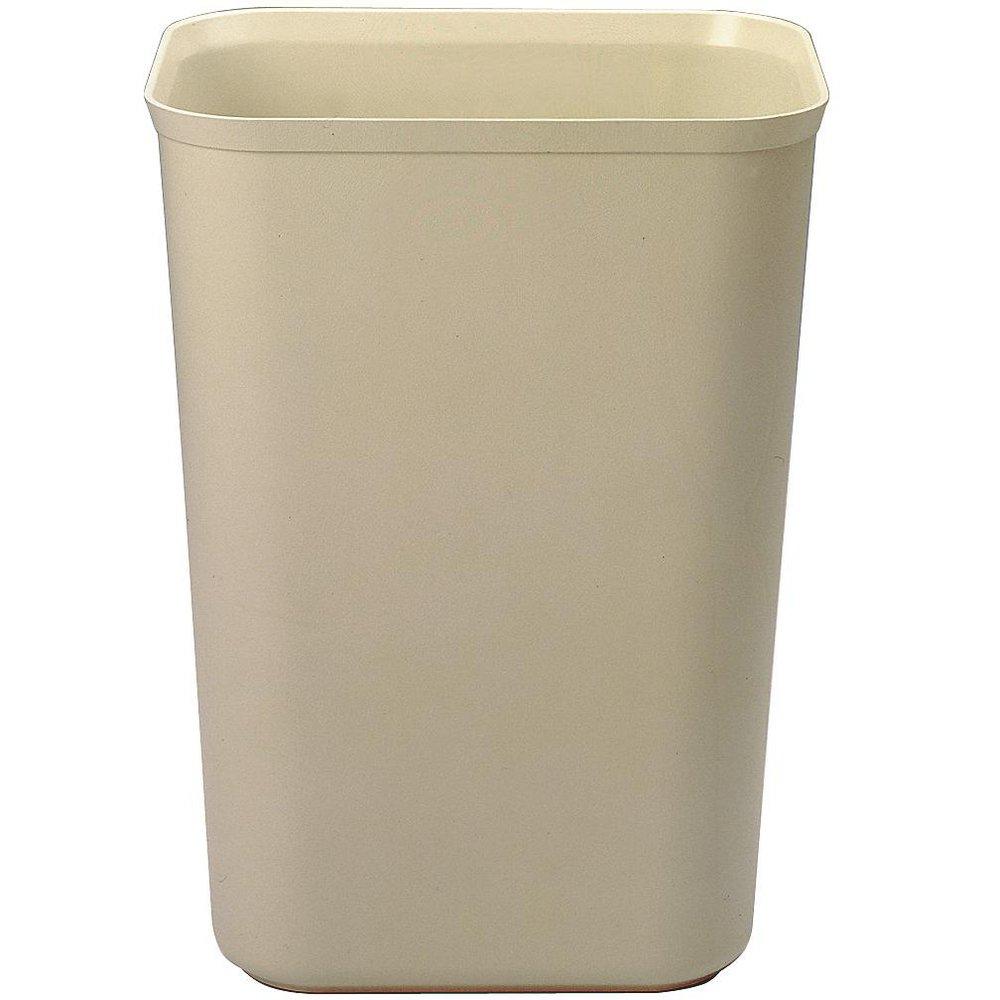 Rubbermaid Beige 11-1/4 x 20-13/100 x 15 in. Plastic Fire Resistant Waste Basket in Beige 