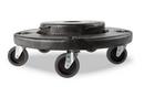 Rubbermaid Black 18-3/100 x 18-3/100 in. Dolly 
