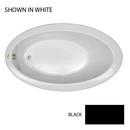 JACUZZI&reg; Black 65 x 38 in. Soaker Drop-In Bathtub with End Drain 
