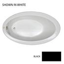 66-1/4 x 38-1/4 in. Drop-In Bathtub with End Drain in Black