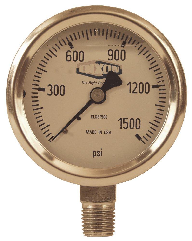 Dixon Valve & Coupling Liquid Filled Pressure Gauge 