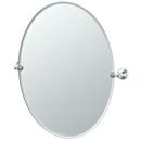 28-1/2 in. Large Framed Oval Mirror in Polished Chrome