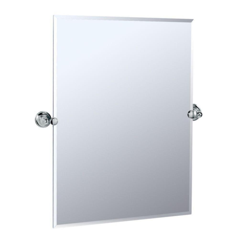Gatco Polished Chrome 23-1/2 in. Rectangular Wall Mirror in Polished Chrome 