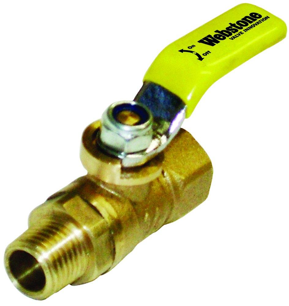 Webstone a brand of NIBCO Forged Brass Full Port FIPT x MIPT 600# Ball Valve 