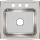 Elkay Lustrous Satin 19-1/2 x 19 in. Stainless Steel Single Bowl Drop-in Kitchen Sink in Lustrous Satin 