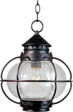 1-Light Outdoor Hanging Lantern in Oil Rubbed Bronze