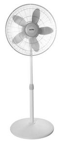 5-Blade Pedestal Portable Fan in White