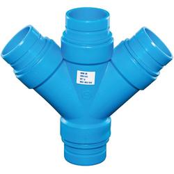 2 in. No Hub Polypropylene Double Lateral Wye