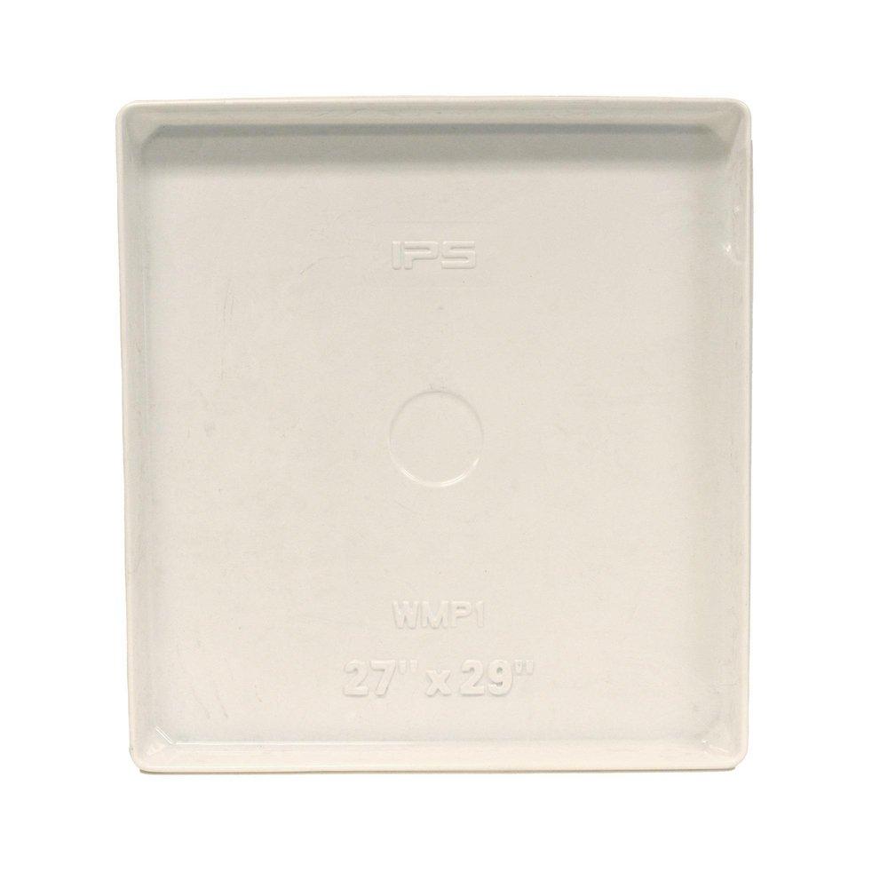Jones Stephens White 29-1/2 in. Plastic Washing Machine Pan 