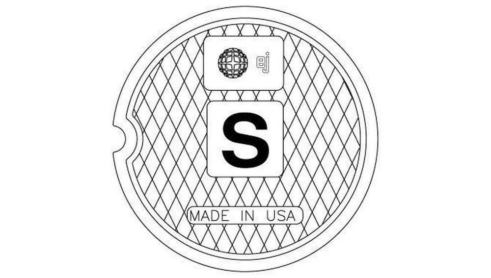 EJ Natural Patina 9-1/4 x 8 in. Monument Cleanout Frame and Cover 