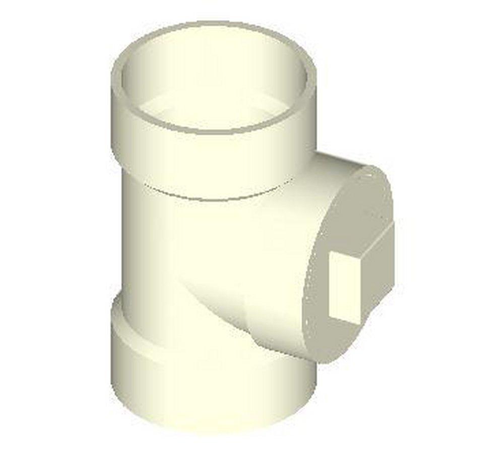 Plastic Trends White Schedule 40 PVC DWV Tee in White 