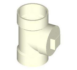 12 in. Schedule 40 PVC DWV Tee in White