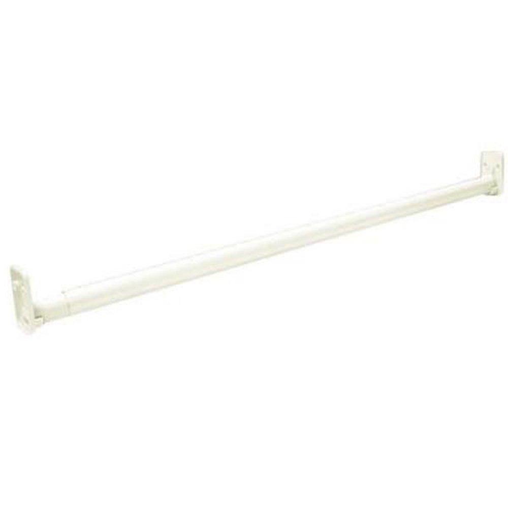 Better Home White Steel Adjustable Closet Rod 