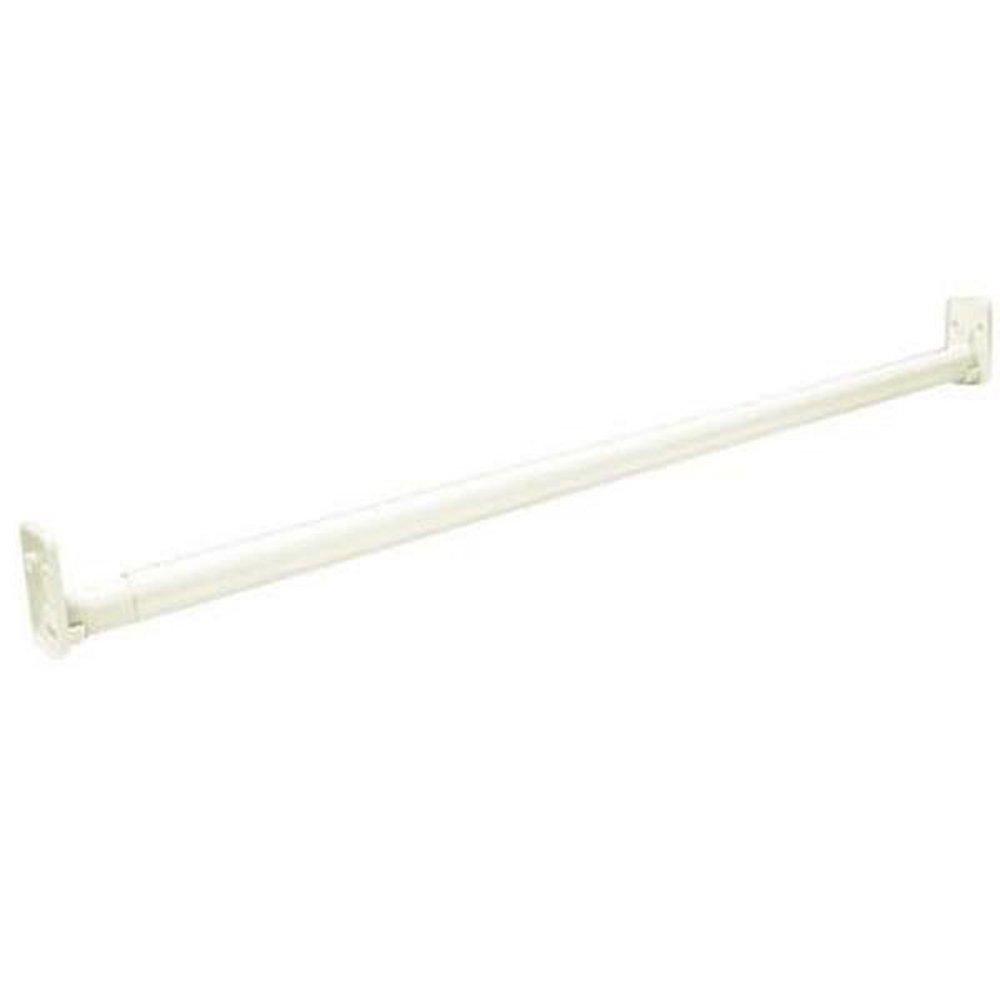 Better Home White Steel Adjustable Closet Rod 
