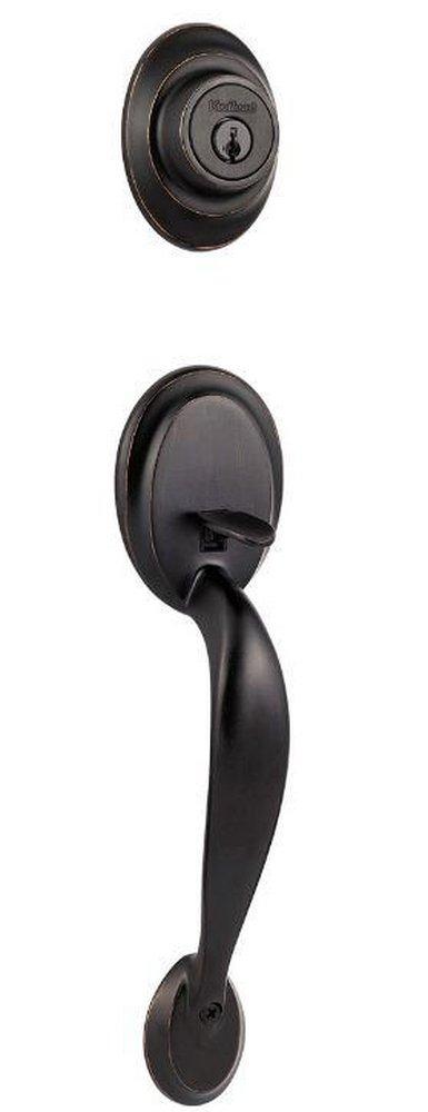 Kwikset Venetian Bronze Handle Set 