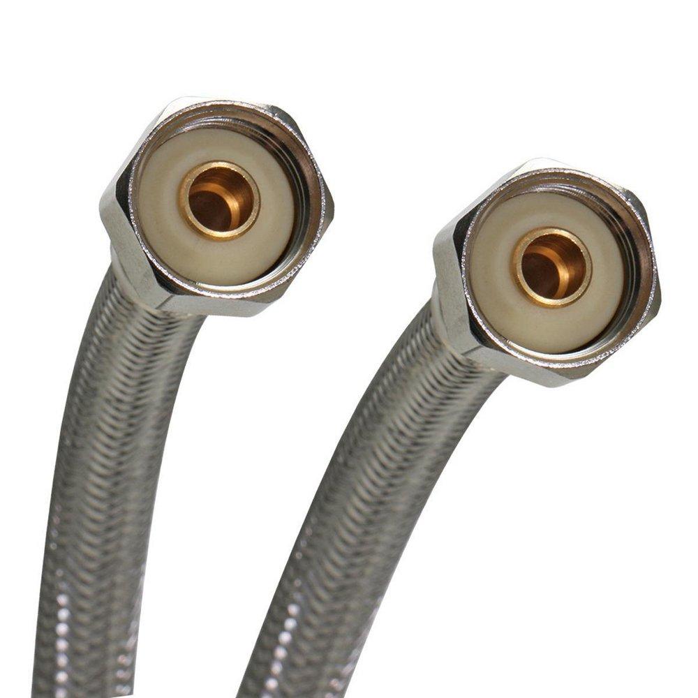 Fluidmaster Stainless Steel 1/2 in. Braided Stainless Sink Flexible Water Connector 