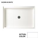 34 in. x 48 in. Shower Base with Center Drain in White