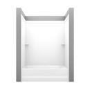 60 x 60 in. 3-Panel Composite and Engineered Stone Wall Shower Wall Kit in White