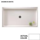 32 in. x 60 in. Shower Base with Center Drain in White