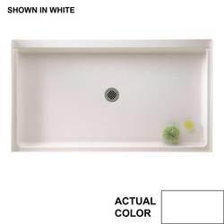 32 in. x 60 in. Shower Base with Center Drain in White