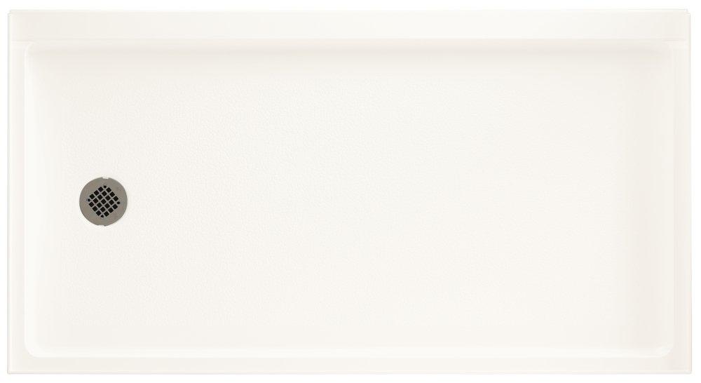 Swan Corporation White 32 x 32 in. Right-Hand Drain Shower Base 