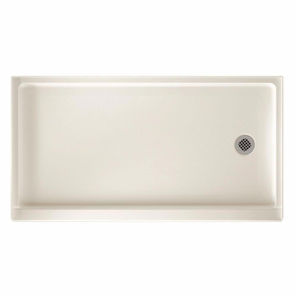 Bisque 32 x 60 in. Single Threshold Shower Receptor with Right Hand Drain 