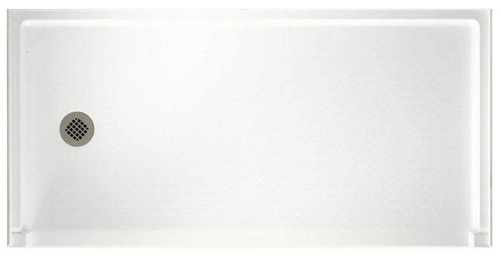 Swan Corporation White 30 x 60 in. Universal Design Left-Hand Drain Shower Base 