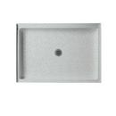 Swan Corporation Tahiti Grey 55 x 40 in. Shower Floor 