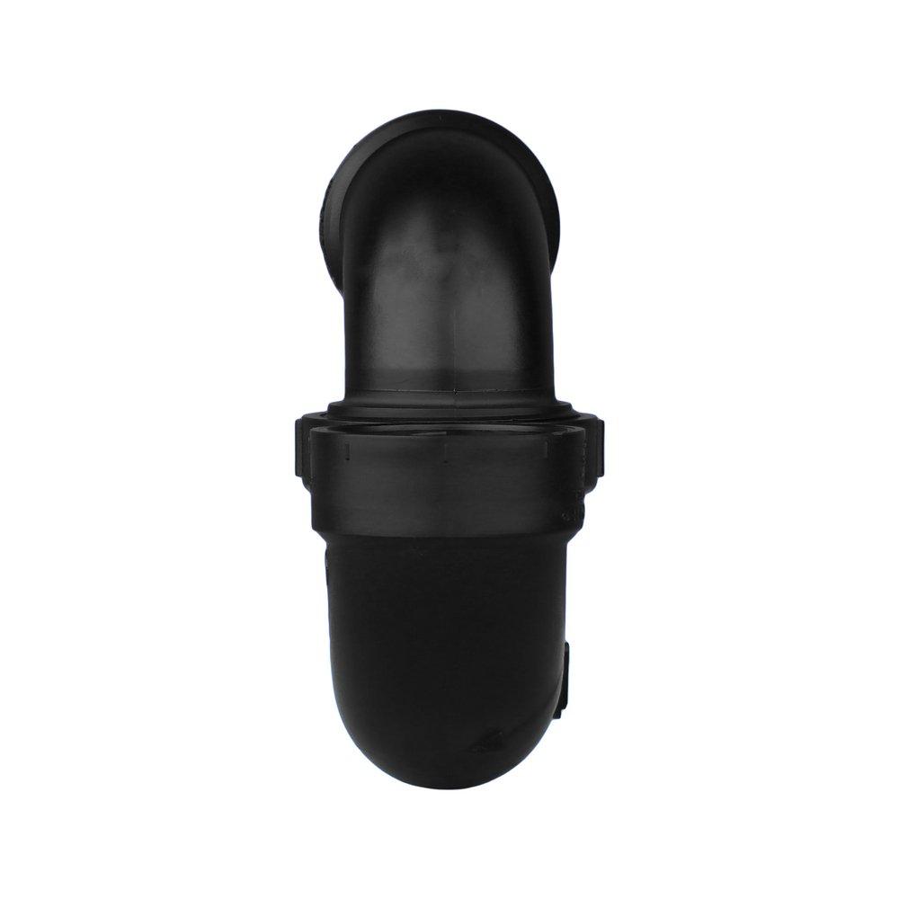 Black ABS DWV Union P-Trap With Plastic Nut 