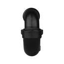 Black ABS DWV Union P-Trap With Plastic Nut 
