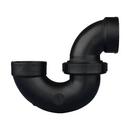 Black ABS DWV Union P-Trap With Plastic Nut 