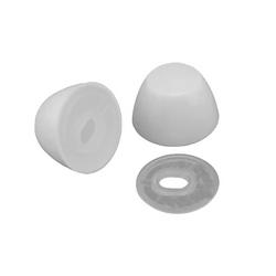 1/4 x 2-1/2 in. Plastic Closet Bolt Cap in White