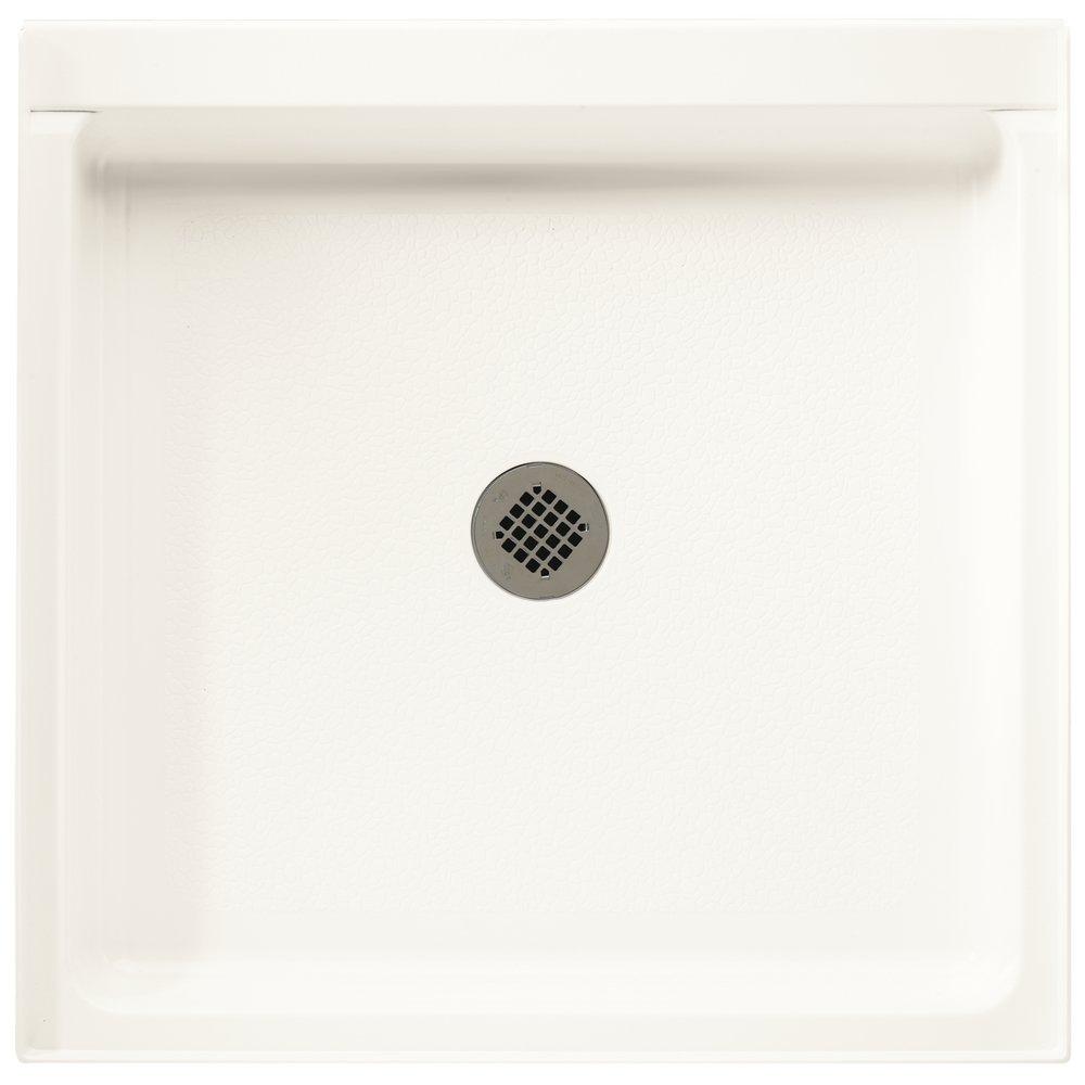 Swan Corporation White 36 x 36 in. Composite Square Shower Base with Center Drain 